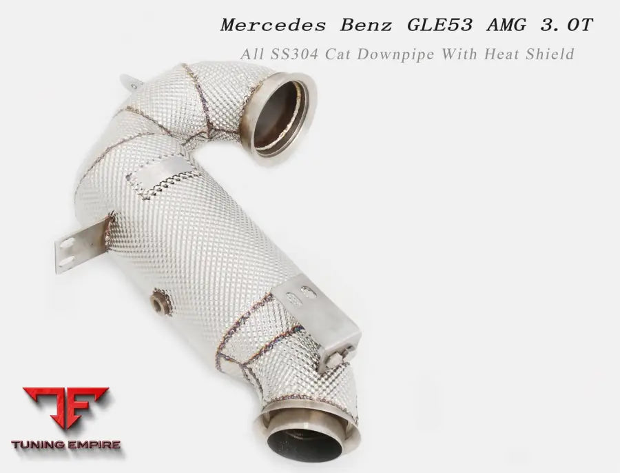 Mercedes Benz Gle53 Amg 3.0T All Ss304 Cat Downpipe With Heat Shield Exhaust System