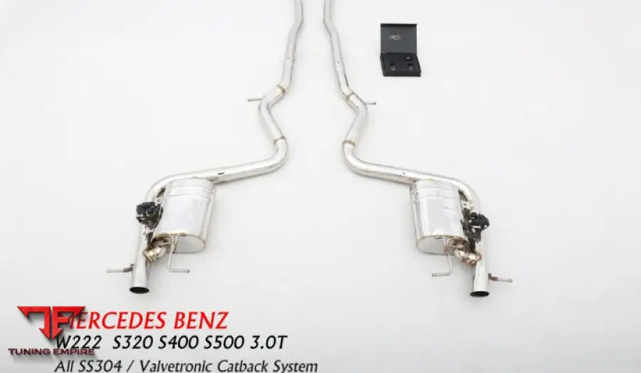 Mercedes Benz S Class W222 All Ss304 Valvetronic Exhaust System