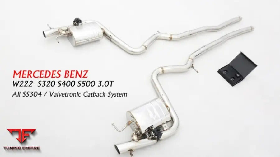 Mercedes Benz S Class W222 All Ss304 Valvetronic Exhaust System