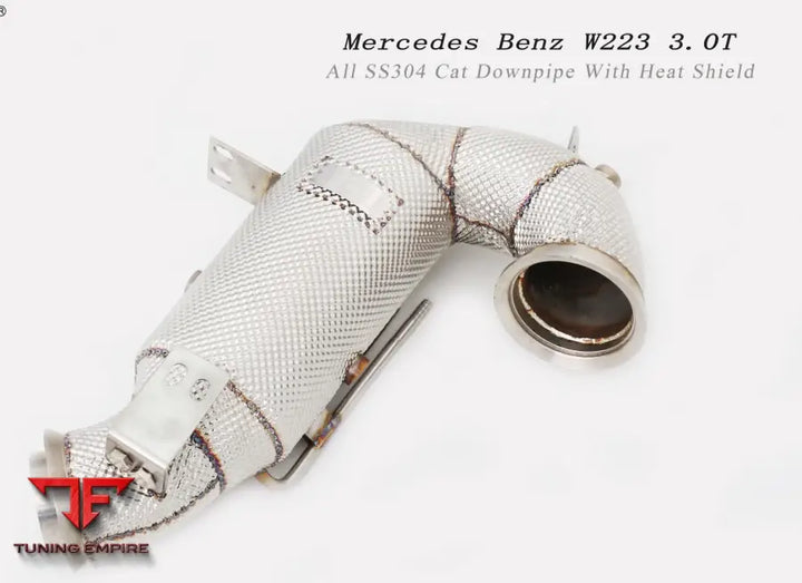 Mercedes Benz S Class W223 All Ss304 Cat Downpipe With Heat Shield Exhaust System