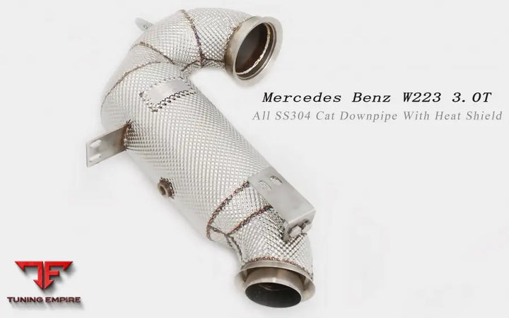 Mercedes Benz S Class W223 All Ss304 Cat Downpipe With Heat Shield Exhaust System