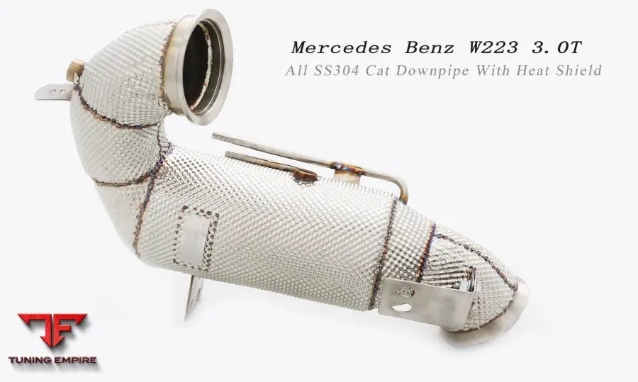 Mercedes Benz S Class W223 All Ss304 Cat Downpipe With Heat Shield Exhaust System