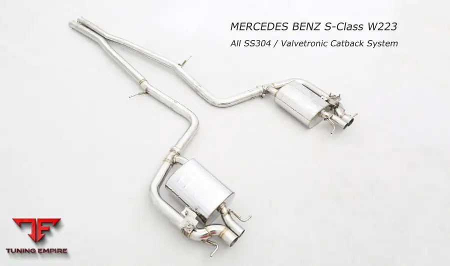 Mercedes Benz S Class W223 All Ss304 Valvetronic Exhaust System