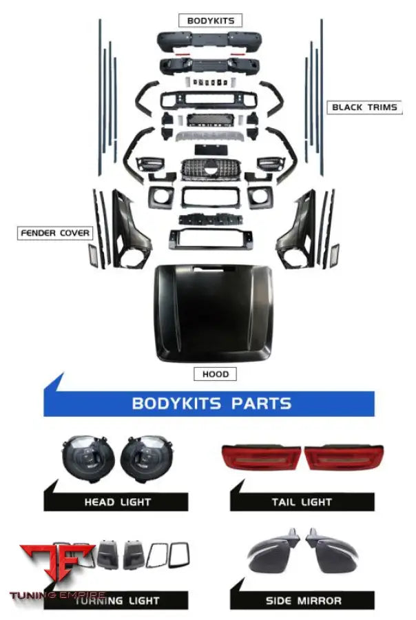 2018 + G63 Body Kit For Prefacelift Model Mercedes G-Class Up To 2018 Dalian