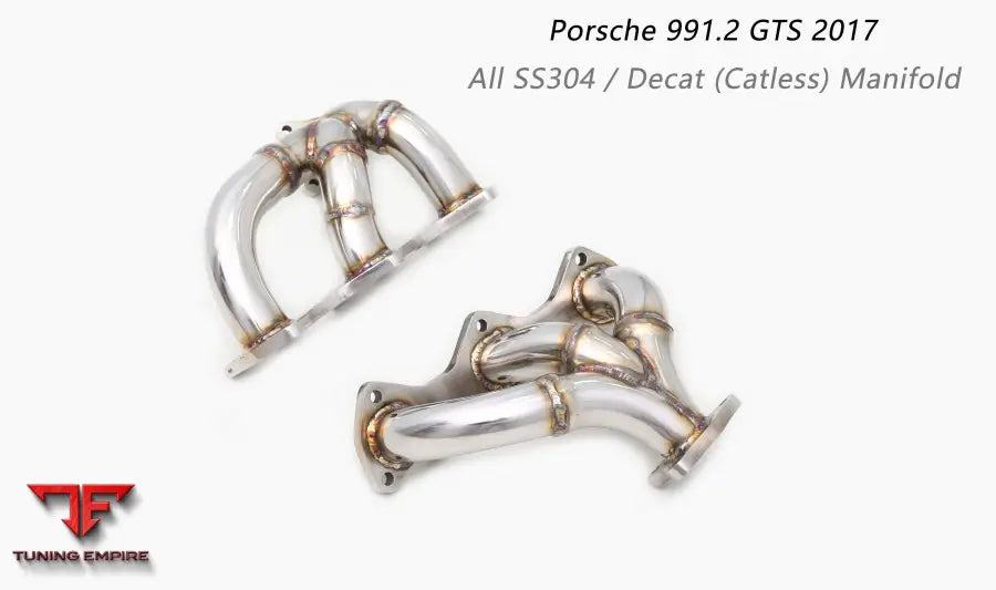 Porsche 991.1 Gts All Ss304 Catless Manifold Exhaust System