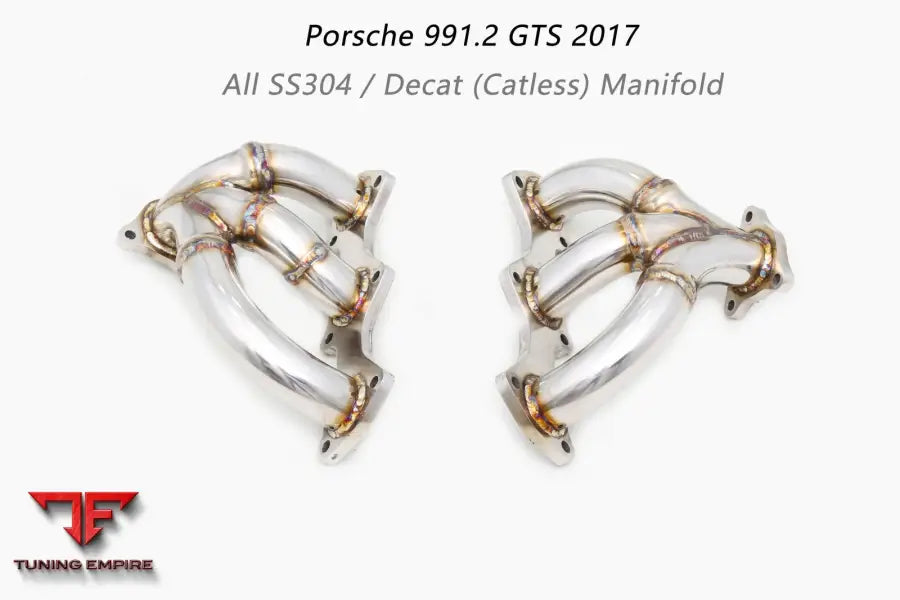 Porsche 991.1 Gts All Ss304 Catless Manifold Exhaust System