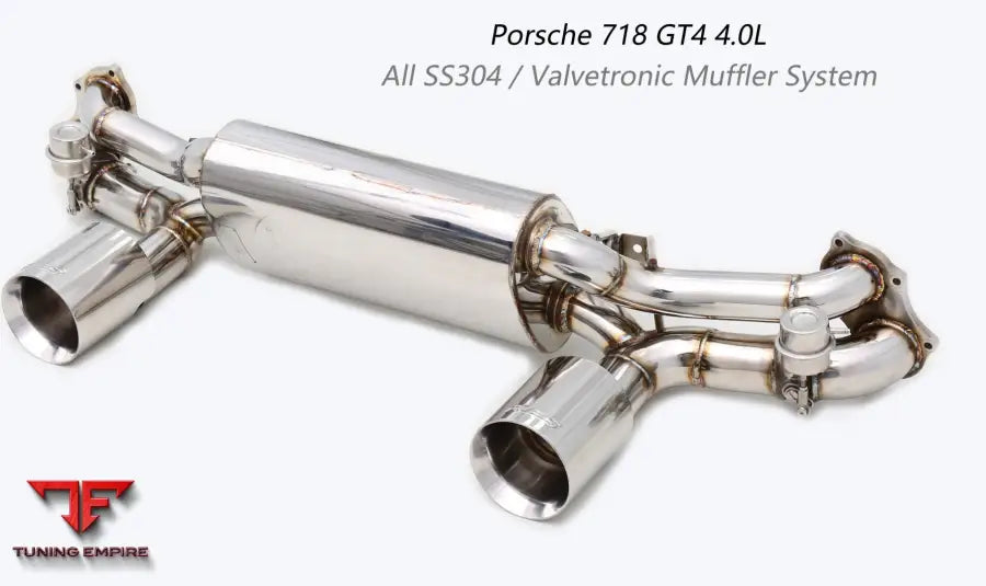 Porsche Cayman 718 Gt4 All Ss304 Valvetronic Exhaust System