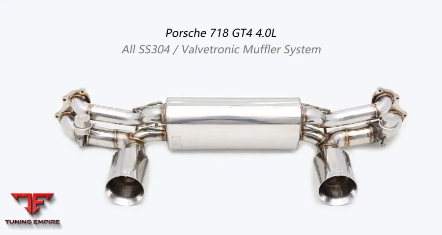 Porsche Cayman 718 Gt4 All Ss304 Valvetronic Exhaust System