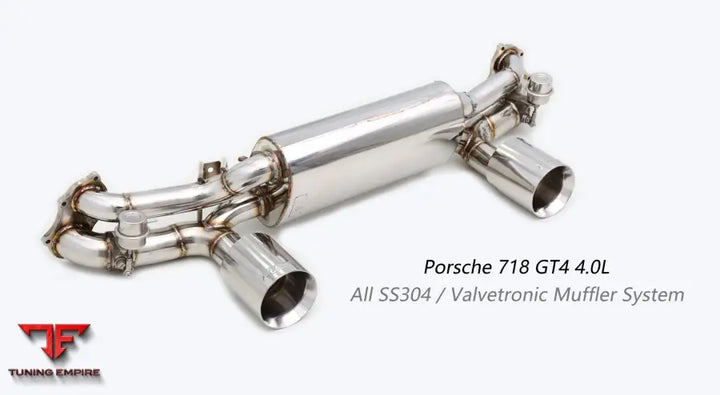 Porsche Cayman 718 Gt4 All Ss304 Valvetronic Exhaust System