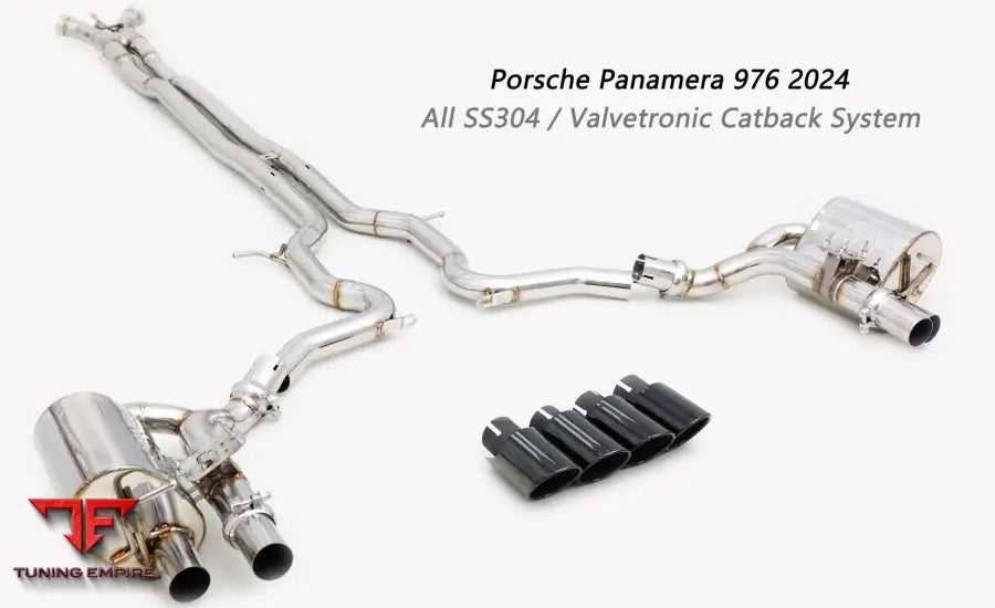 Porsche Panamera 976 All Ss304 Valvetronic Exhaust System