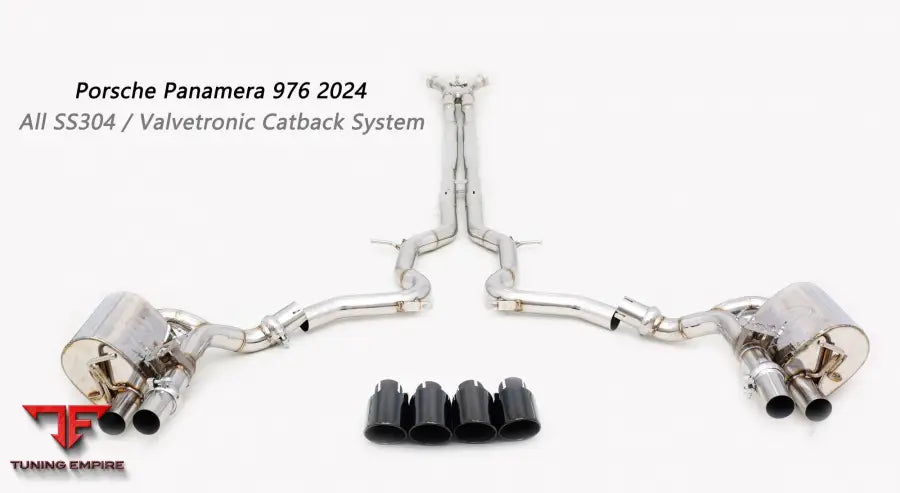 Porsche Panamera 976 All Ss304 Valvetronic Exhaust System