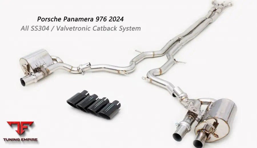 Porsche Panamera 976 All Ss304 Valvetronic Exhaust System