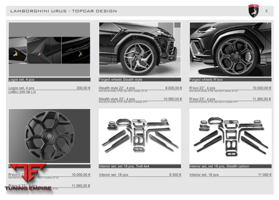 Top Car Lamborghini Urus - Body Kit