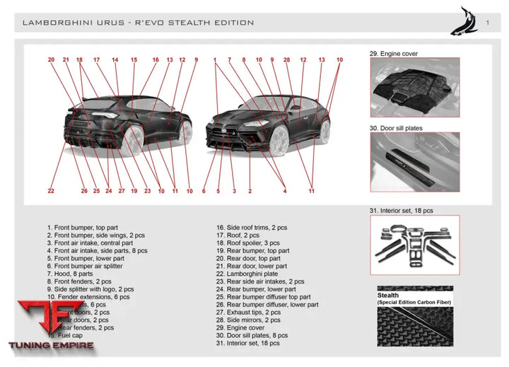 Top Car Lamborghini Urus R’evo - Stealth Edition