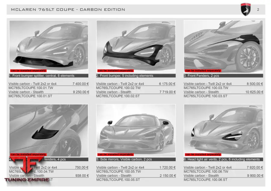 Top Car Mclaren 765Lt Coupe - Carbon Edition