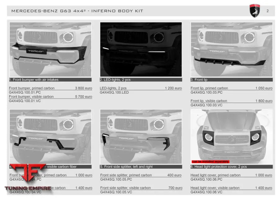 Top Car Mercedes-Benz G63 4X4² - Body Kit