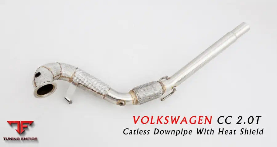 Volkswagen Cc 2019-2023 All Ss304 Catless Downpipe With Heat Shield Exhaust System