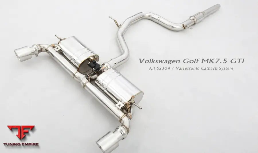 Volkswagen Golf Mk7.5 All Ss304 Valvetronic Exhaust System