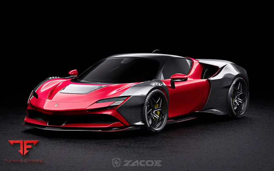 ZACOE FERRARI SF90 LIGHTNING CARBON FIBER WIDE BODY